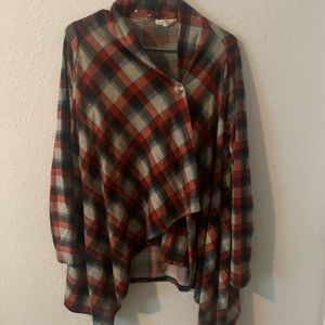 Plaid fall color cardigan